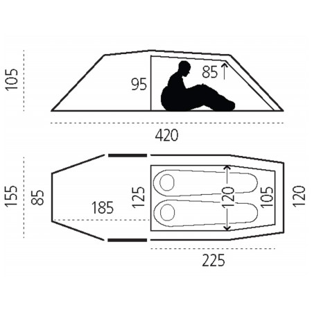 Wanderzelt Fjällräven Keb Endurance 2