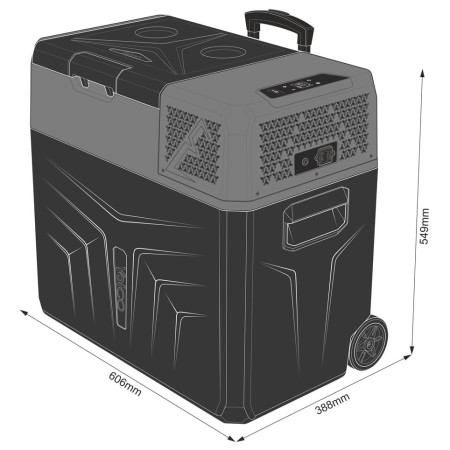 Kompressor-Kühlschrank Yolco BCX50