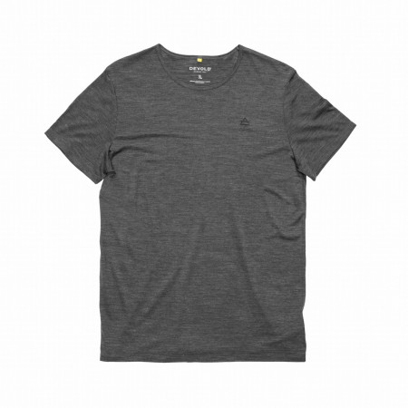 Herren-T-Shirt Devold Active Tee Man grau/schwarz Anthracite