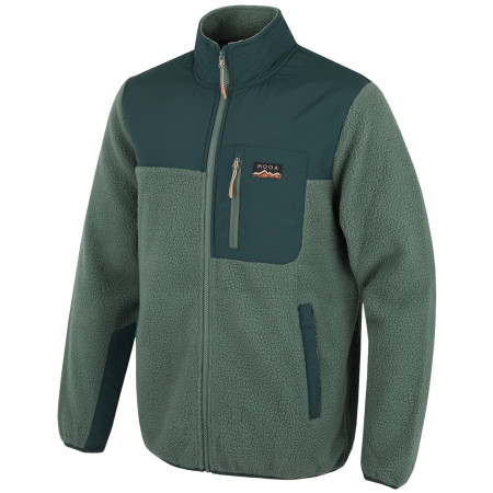 Herren-Sweatshirt MOOA Sherpa grün forest green