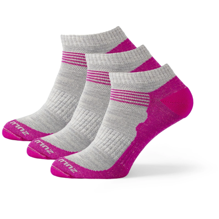 Socken Zulu Merino Summer 3-pack rosa/grau grey/pink