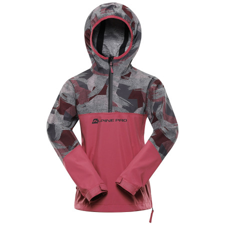 Kinder-Softshell-Jacke Alpine Pro Gibbo braun meavewood