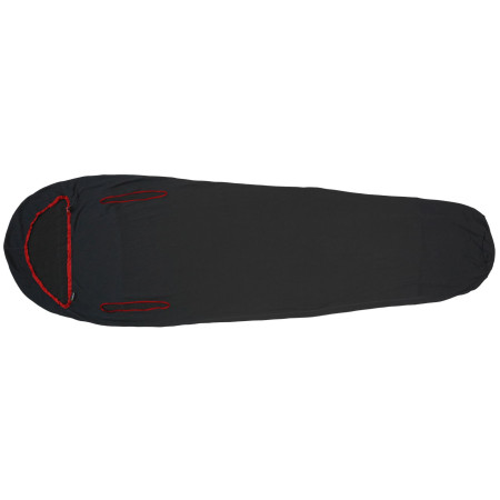 Schlafsackeinlage Warmpeace Thermolite Mummy 195 cm schwarz black
