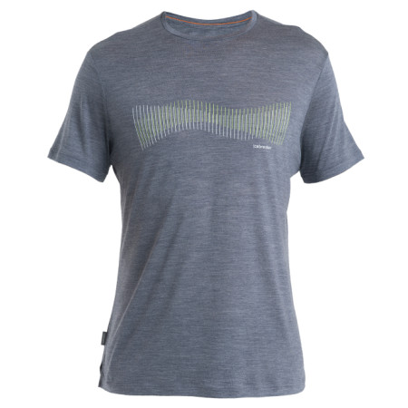 Herren-Funktionsshirt Icebreaker Men Merino 125 Cool-Lite™ Sphere III SS Tee Terrain Lines grau Graphite Heather