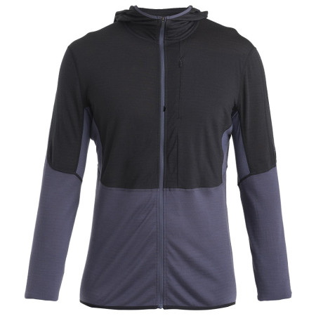 Herren Funktions-Sweatshirt Icebreaker Men Merino 200 Realfleece™ Descender LS Zip Hoodie schwarz Black/Graphite/Cb
