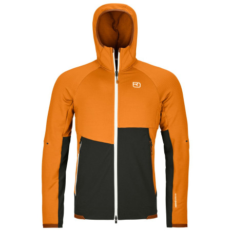 Herrenjacke Ortovox Fleece Rib Hoody M orange sly fox