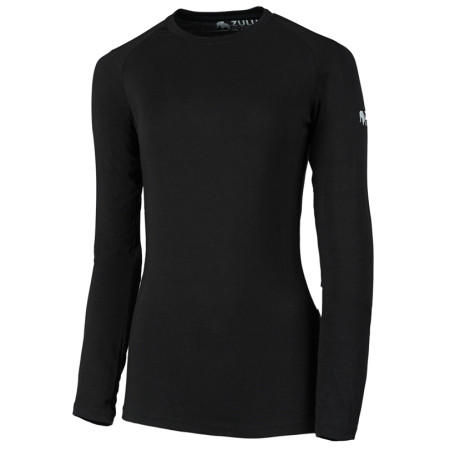 Damen-T-Shirt Zulu Bambus 210 Long schwarz Black