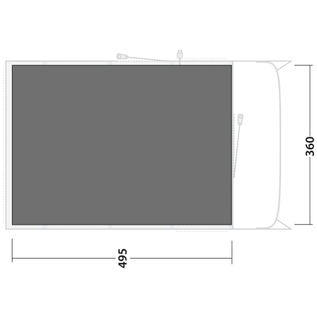 Zeltunterlage Outwell Footprint Denver / Colorado 6 Air
