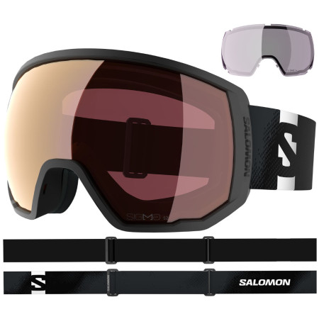 Skibrille Salomon Radium Pro Outline Sigma Photo schwarz Black