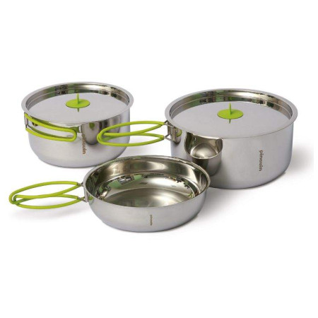 Geschirrset Pinguin Duo steel S