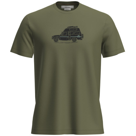 Herren-Funktionsshirt Icebreaker M Mer 150 Tech Lite SS Tee Cosy Camper grün Sphagnum