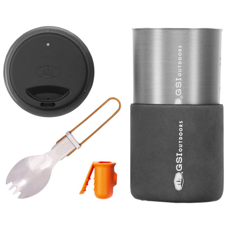 Geschirrset GSI Outdoors Halulite Minimalist II grau