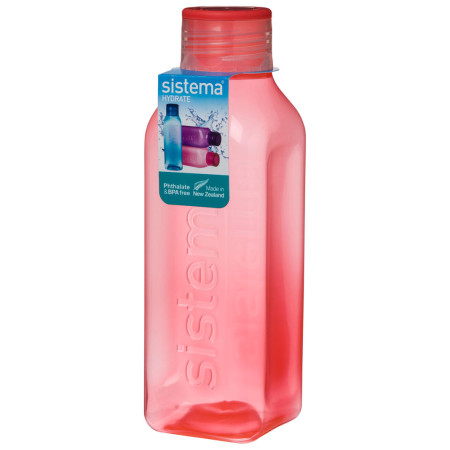 Flasche Sistema Square 725ml rot