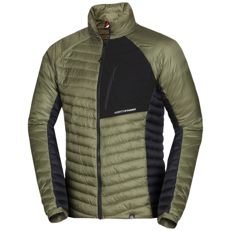 Herren-Winterjacke Northfinder Fabrizio schwarz/grün 550blackdarkgreen