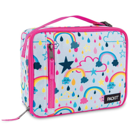 Essensbox Packit Classic Lunch Box rosa/grau Rainbow Sky