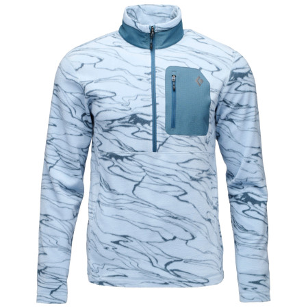 Herren-Sweatshirt Black Diamond Rift HZ Fleece Jacket hellblau Relief-Fog Blue-Midnight Blue