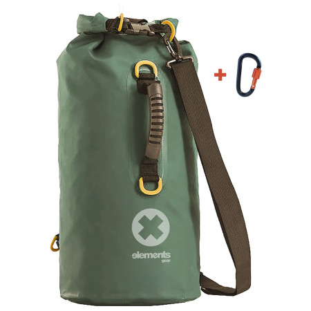 Wasserdichter Packsack Elements Gear Expedition 2.0 - 20L (1 popruh) grün forest green