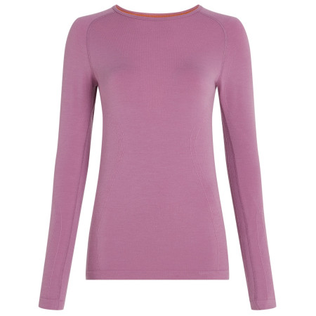 Damen-Funktionsshirt Icebreaker W Mer 260 Zoneknit Seamless LS Crewe rosa Deco