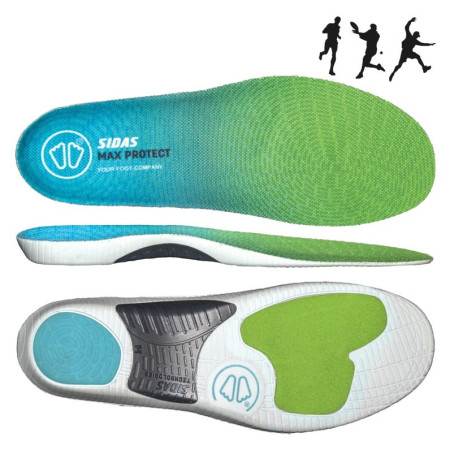 Schuheinlagen Sidas Max Protect Activ Slim blau Blue