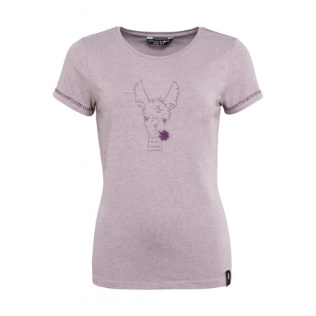 Damen-T-Shirt Chillaz Saile Happy Alpaca 2022 rosa purple melange