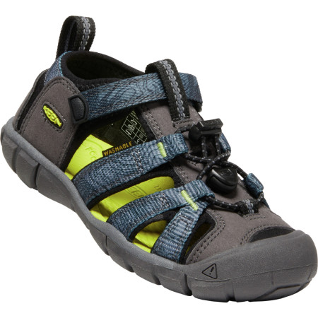 Kindersandalen Keen Seacamp II CNX K grau/blau magnet/evening primrose