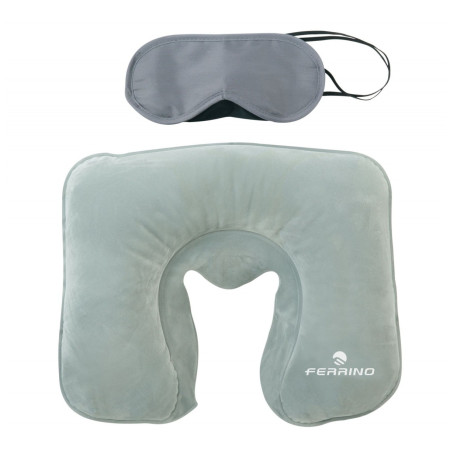 Aufblasbares Kissen Ferrino Set Travel grau Grey