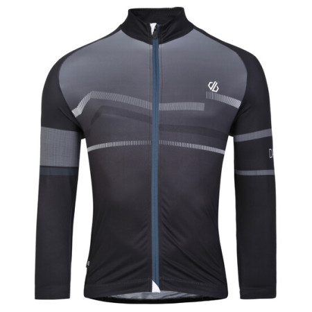 Herren Radtrikot Dare 2b AEP Revolving L/S schwarz BlkWavePrint (YCD)