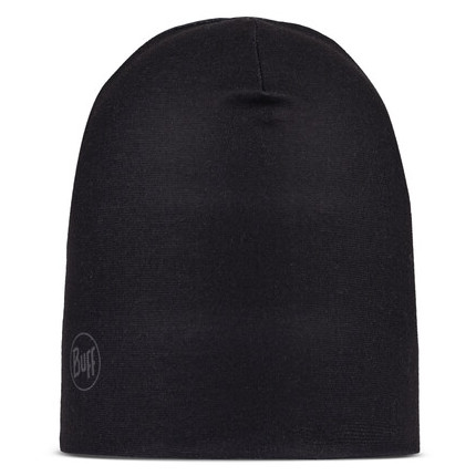 Mütze unter Helm Buff Ecostretch Beanie schwarz Solid Black