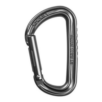 Karabiner Ocún Falcon Straight dunkelgrau Anthracite