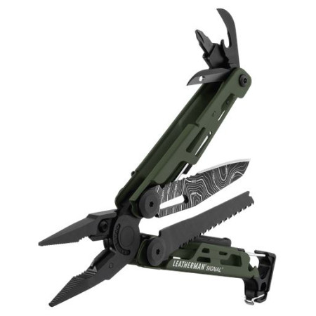 Multifunktionsmesser Leatherman Signal Green Topo