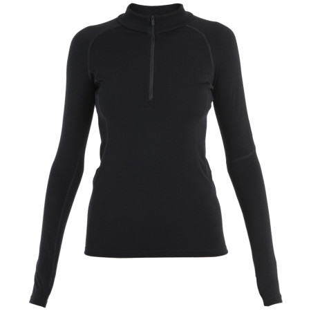 Damen-Funktionsshirt Icebreaker Women 300 MerinoFine™ Polar LS Half Zip schwarz Black