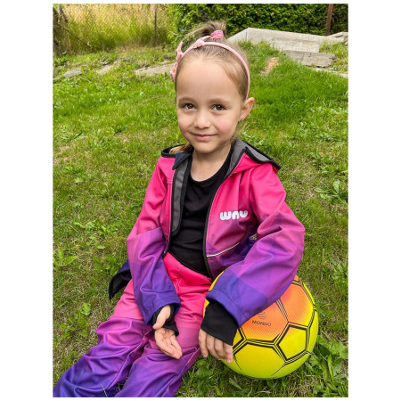 Kinder-Softshell-Jacke WAMU Mozaika purple