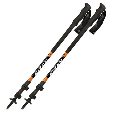 Trekkingstöcke Fizan Elbrus schwarz/rot