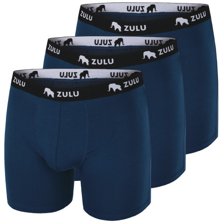 Herren-Boxershorts Zulu Bambus 210 6in 3-pack blau ocean blue