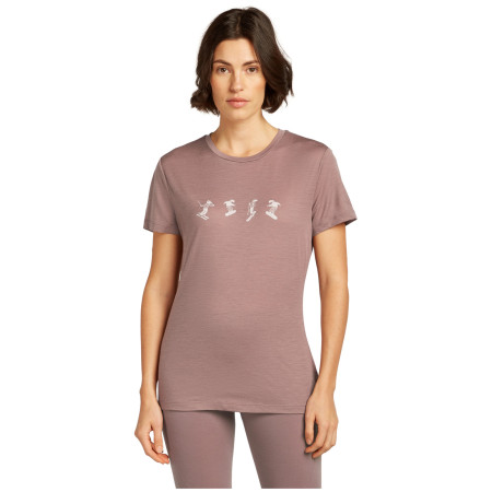 Damen-T-Shirt Icebreaker Women Merino 150 Tech Lite SS Tee Snow Day