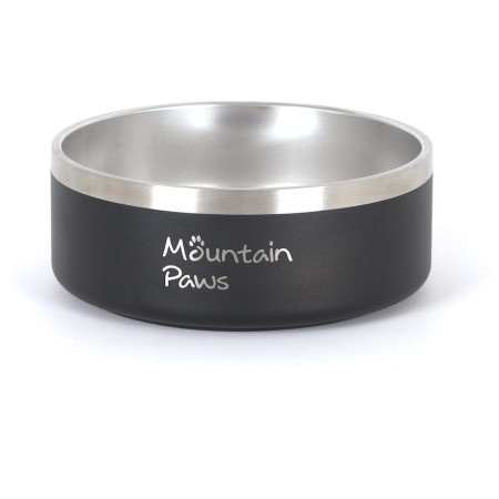 Hundenapf Mountain Paws Basecamp Dog Bowl schwarz/silber Black