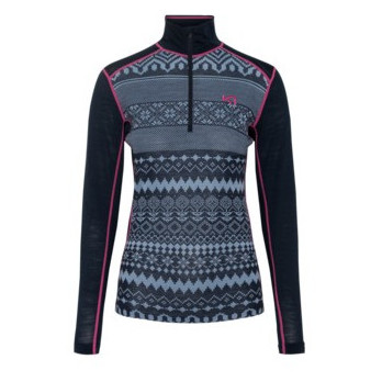 Damen-Sweatshirt Kari Traa Live Hz blau ROYAL / DARK NAVY BLUE