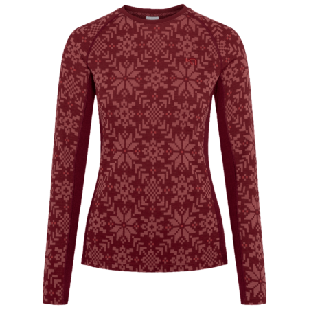 Damen-Funktionsshirt Kari Traa Edith Long Sleeve rot ROUGE