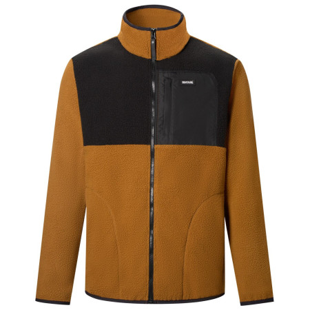 Herren Funktions-Sweatshirt Regatta Frankie Borg Colour Block braun/schwarz Rich Tan/Blk