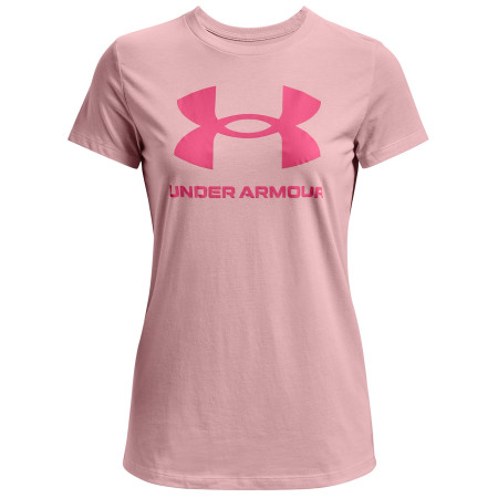 Damen-T-Shirt Under Armour Sportstyle Logo SS rosa Prime Pink / / Pink Punk