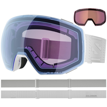 Skibrille Salomon Radium Prime Sigmaphoto +1Lens weiß White