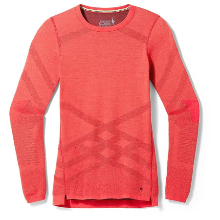 Damen-Funktionsshirt Smartwool W Intraknit Thermal Merino Bl Crew schwarz/rosa Scarlet-Black Cherry