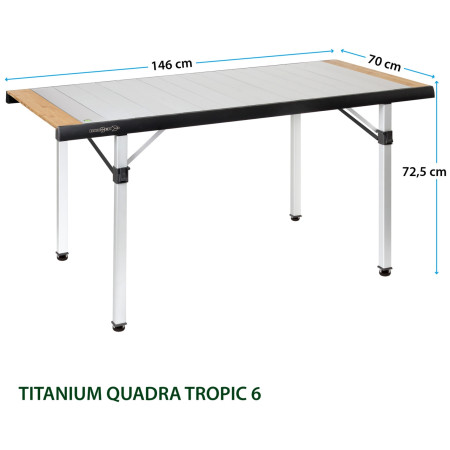 Campingtisch Brunner Quadra Tropic Adjustar 6