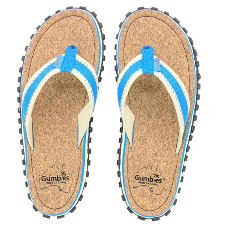 Flip-Flops Gumbies Corker Natural Cork - Blue blau