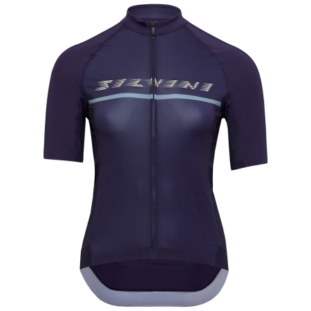 Damen-Radtrikot Silvini Mazzana dunkelblau navy-cream