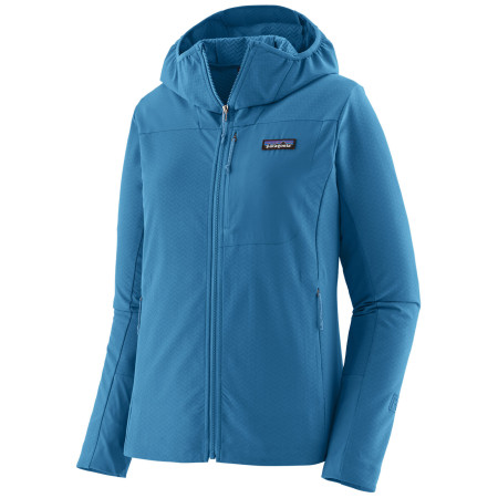 Damenjacke Patagonia Women's R1® CrossStrata Hoody blau Aquatic Blue