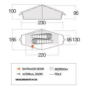 Wanderzelt Vango Starav 200