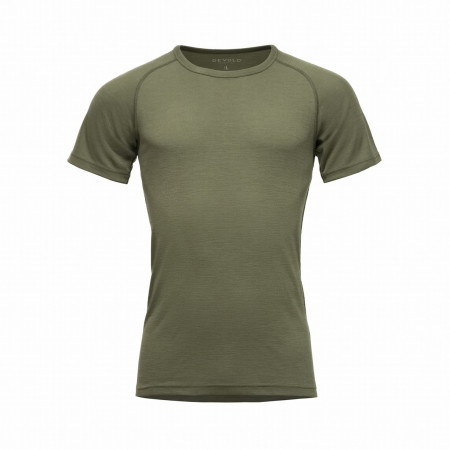 Herren-Funktionsshirt Devold Lauparen Merino 190 Base Tee Man grün LICHEN