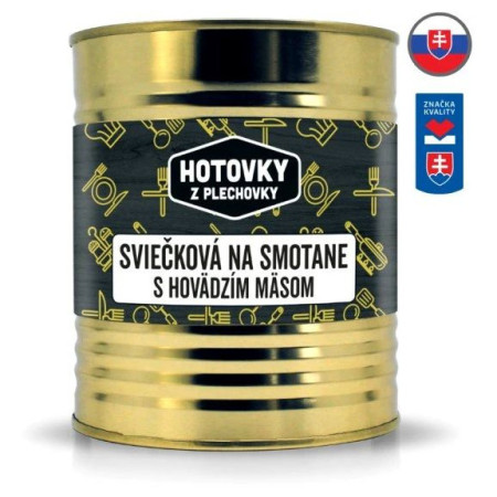 Fertigessen Hotovky z plechovky Rinderfilet in Rahmsauce 800g