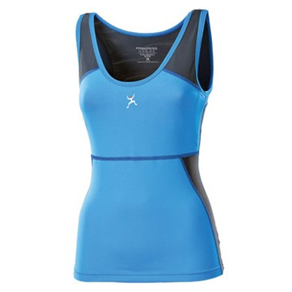 Damenunterhemd Progress Arco blau/grau Blue/Gray